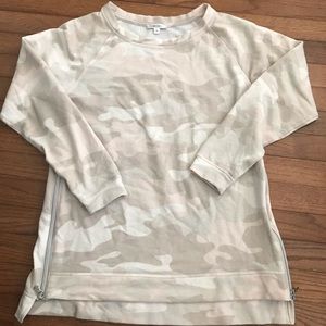 Stella and Dot Camo Zip Pullover
